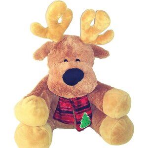 Kellytoy Christmas Reindeer Moose 24″ Tree Scarf 2011 Stuffed  Plush Animal